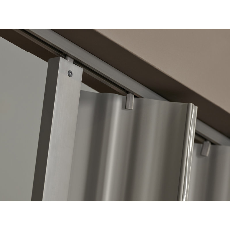Porte pliante en vinyle Spectrum Dunes, 48 po x 80 po, Gris