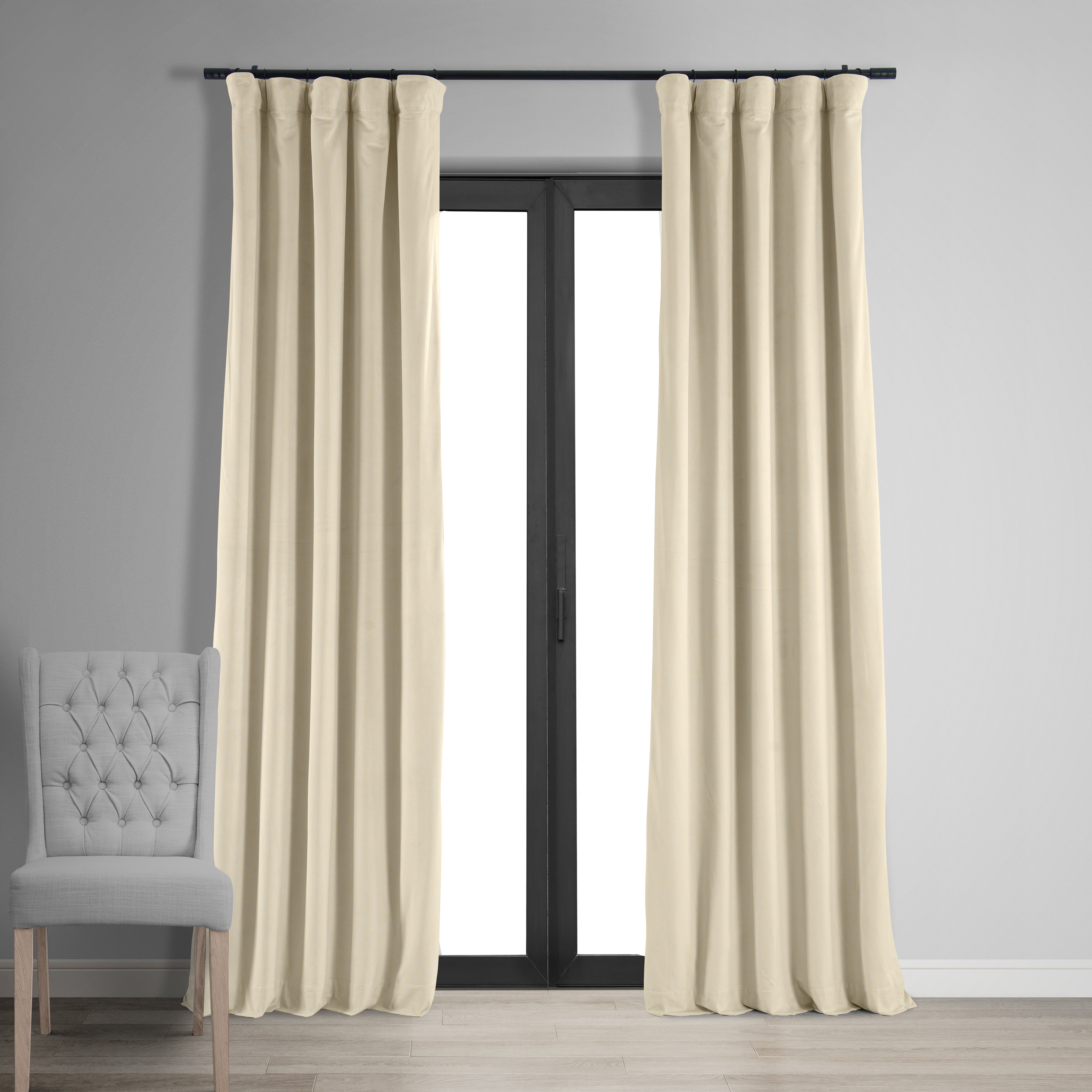Double pinch pleat curtains - Distinct Interiors By Carly