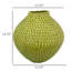 Evans Accent Vase, Embossed Textured Surface, White Ceramic 14 Inch-109521420