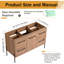 Base de meuble-lavabo simple autoportant Faelan 48 po