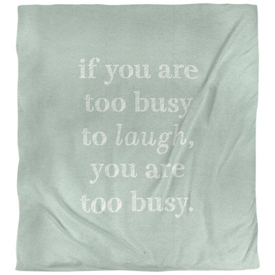 Housse de couette réversible Quotes Handwritten Make Time for Laughter