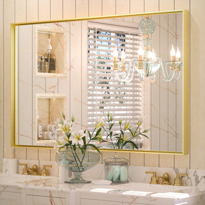 Miroir de vanité Stemn encadré / Miroir d'appoint