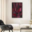 "Bourgogne rouge", cubes abstraits géométriques, composition artistique contemporaine, impression encadrée-858133029-858133028