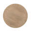 Table de bout - Plateau rond - Tablette inférieure intégrée - Finition naturelle - Style transitionnel