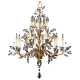 Lustre rond 45 po Crystal Laurel