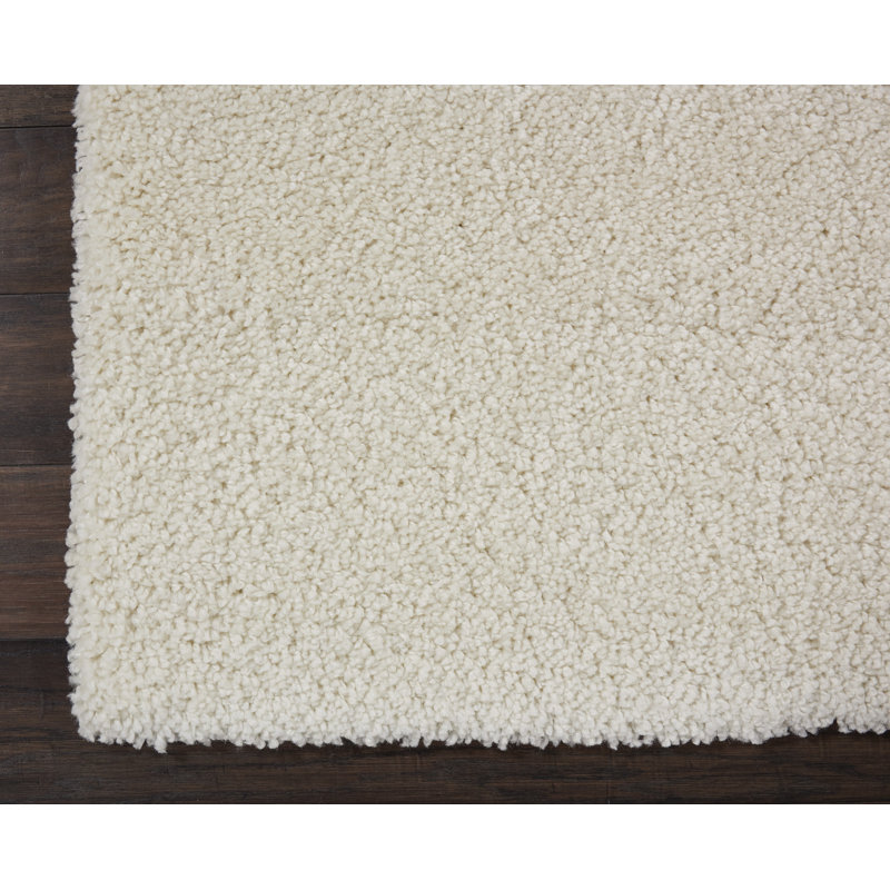 Tapis ivoire Sunny Shag, Rectangle 3 pi 11 po x 5 pi 11 po