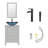 Allexus 24'' Single Bathroom Vanity with Manufactured Wood Top-223385956-259975962-259975963
