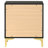 Black And Gold 2-Drawer Rectangular Nightstand