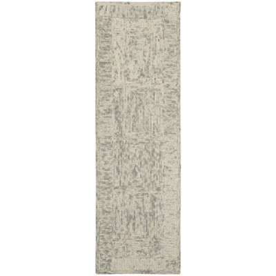 Tapis ivoire fait à la main Lonny Eclectic