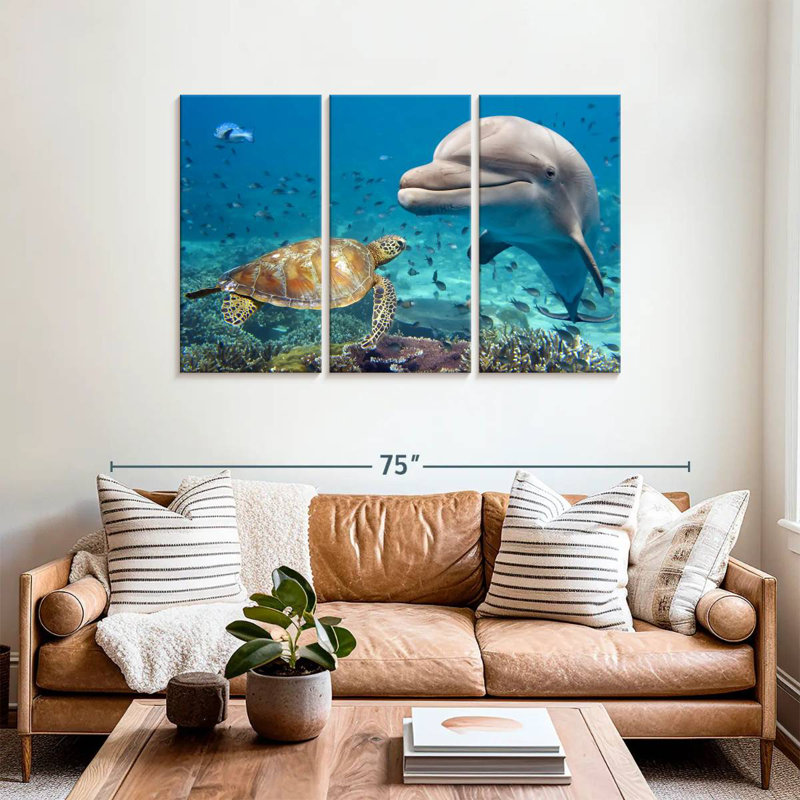 Aletra Underwater Friends, 36" H x 57" W