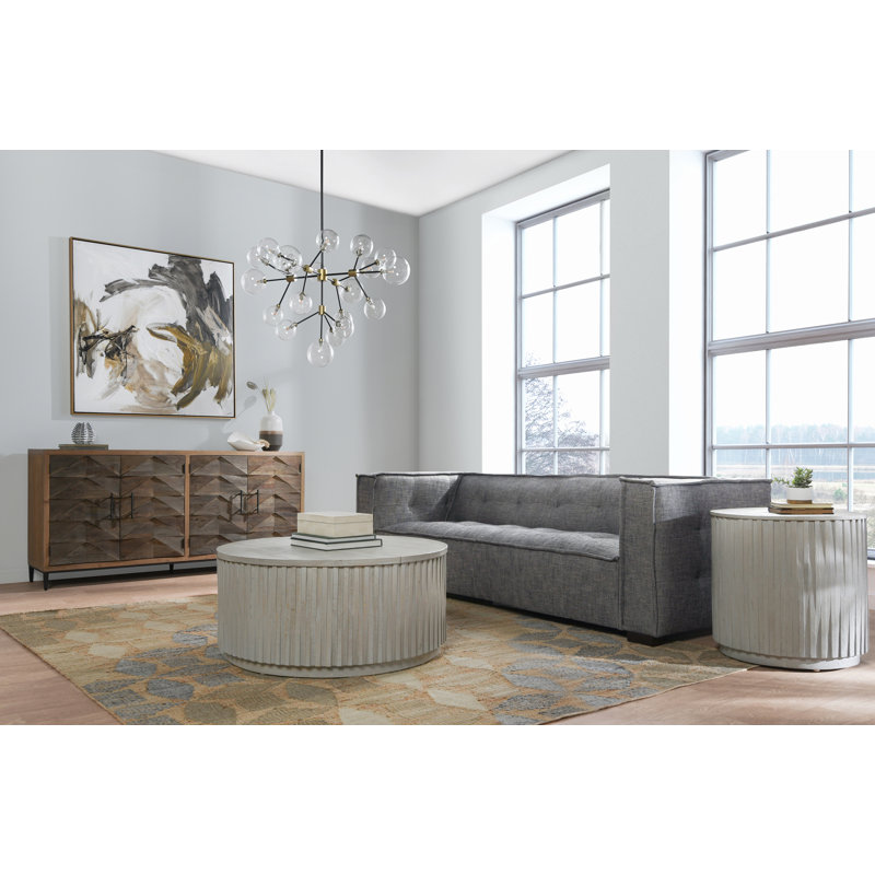 Eli Sofa Beige By Classic Home, Heather Gray