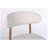 Counter Height Bar Stools Set of 2, Upholstered Modern Barstools with Metal Legs for Kitchen Island Dining Room, Beige Linen Kitchen Counter Stools