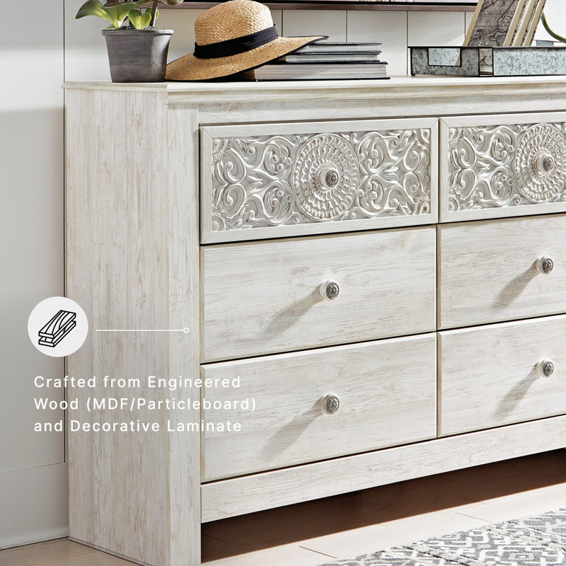 Crispin 6 Drawer Double Dresser