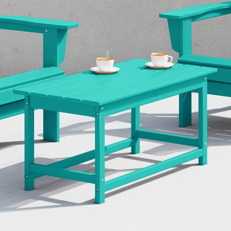 Table basse d'extérieur Laguna, Turquoise