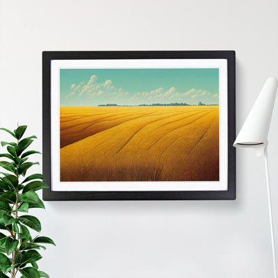 Charming Wheat Field - Single Picture Frame Painting