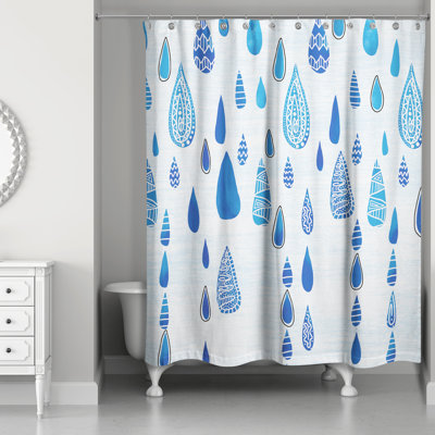 Rideau de douche simple rain chutes Begaye