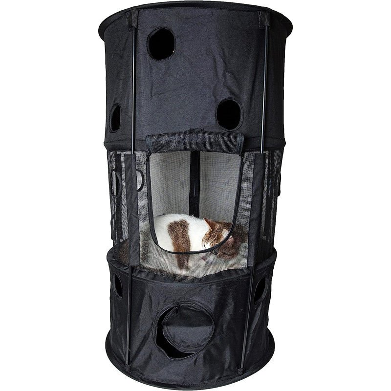 Lit pour chat colonne, Noir