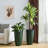 23.75"H Set Of 2 Oversized Eco-Friendly PP And Stone Honeycomb Textured Green Tall Plastic Planter-107079638