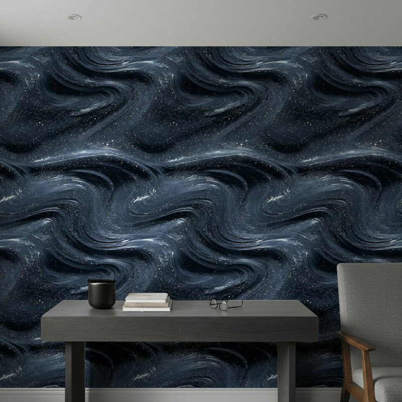 Yeni - Papier peint moderne à motif abstrait pelez et collez, Adhésif