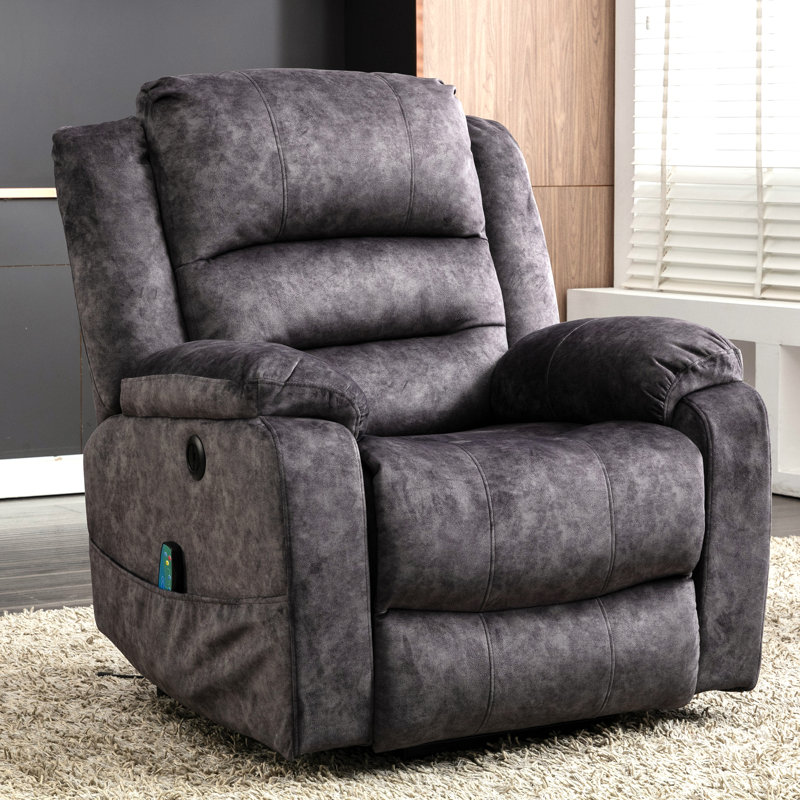 Finni 87cm Wide Lift Assist Standard Recliner with Massager, Grey