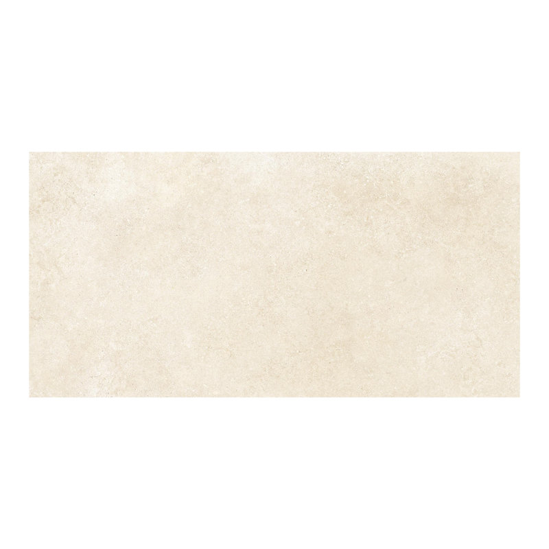 Carrelage en porcelaine travertin 24 po x 48 po Nivola Nivola, Ivoire - blanc cassé