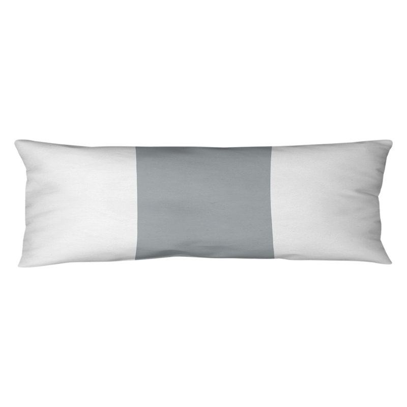 Polyester Medium Pillow, Baltimore Football, White and Silver