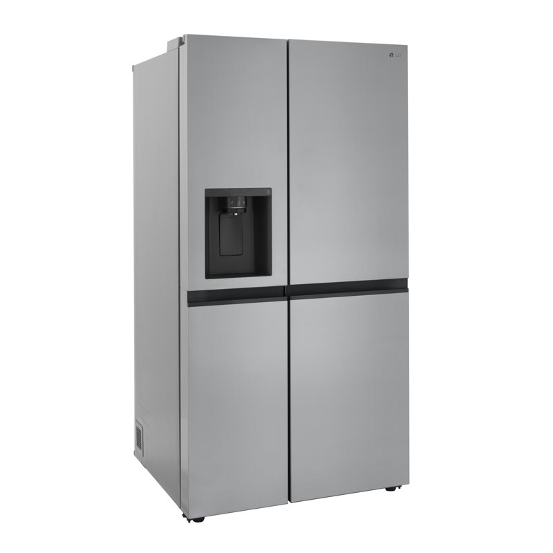 LG Side-by-Side Counter-Depth Refrigerator with Smooth Touch Dispenser, Print Proof Stainless Steel, Counter-Depth, 23 cu. ft.