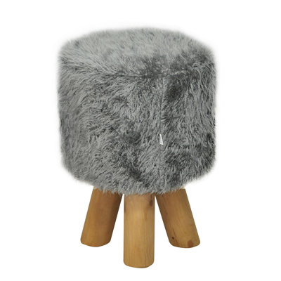 Solid + Manufactured Wood Accent Stool