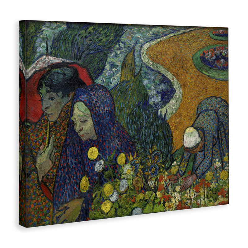 «Van Gogh Memory of Garden at Etten», art mural par one1000paintings, H 24 po x l 30 po