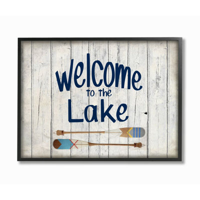 «Welcome to Lake Greeting Boat Oars» Lakehouse