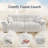 91" Chenille Upholstered Sofa With Soft Overstuffed Seating And Pillow Arm-1346929304