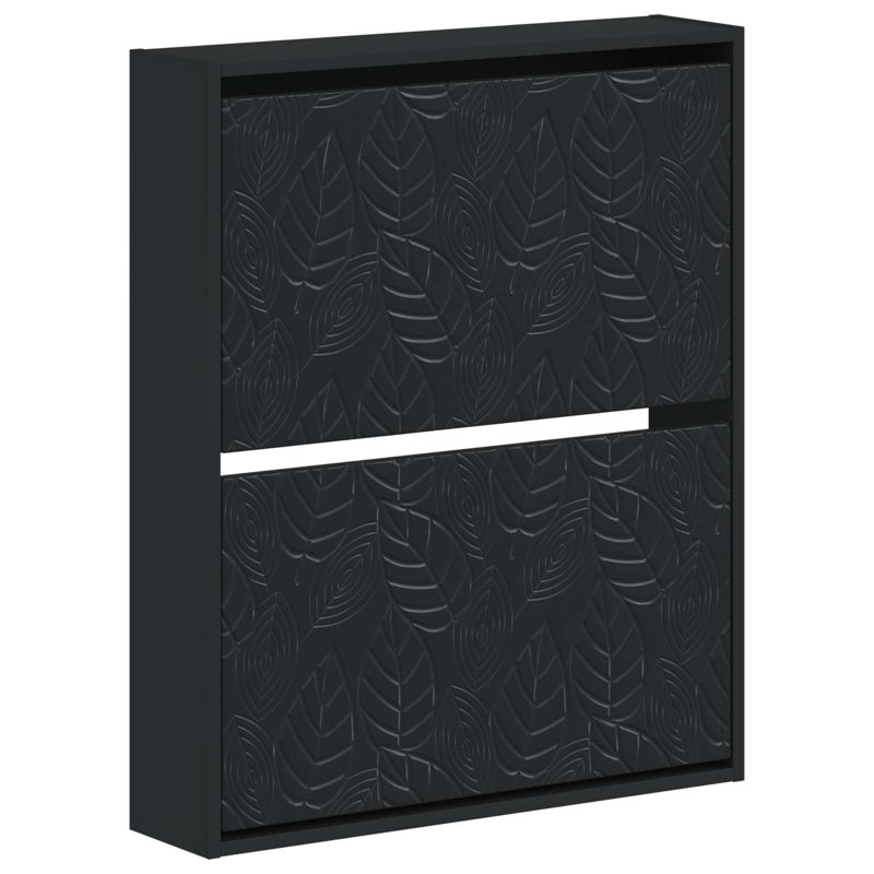 Flip Down Shoe Storage, 86 cm H x 71 cm W x 17 cm D, Black