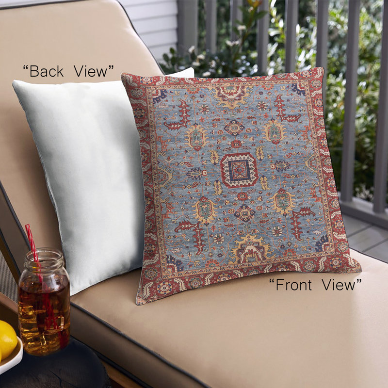 Damask Outdoor Throw Pillow