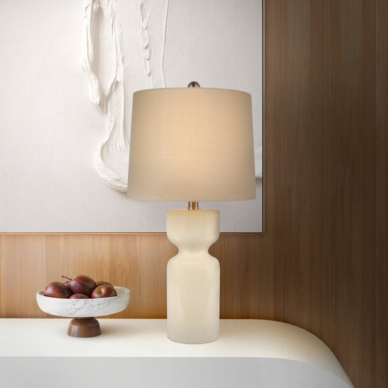 Carlotta Gloss Cylinder Table Lamp
