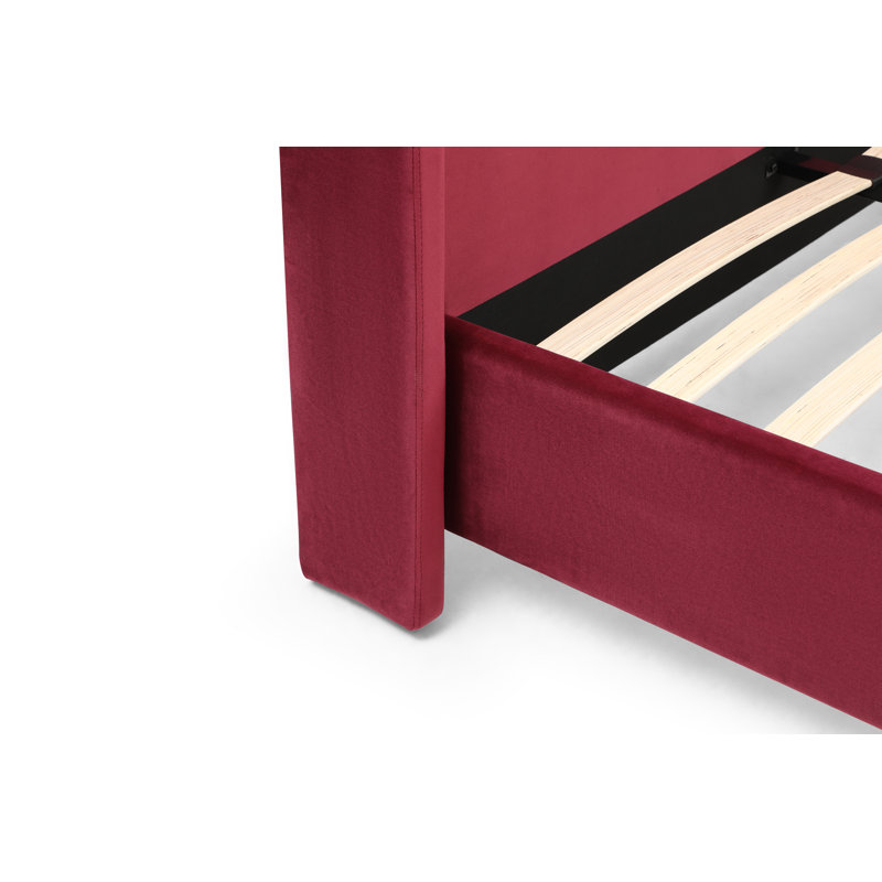 Amarantha Upholstered Bed, Double (4'6), Red