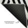 Tapis noir lavable à la machine de qualité supérieure 10 pi x 14 pi Cerrito AMF550