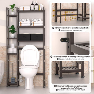 Birju Bamboo Over The Toilet Storage