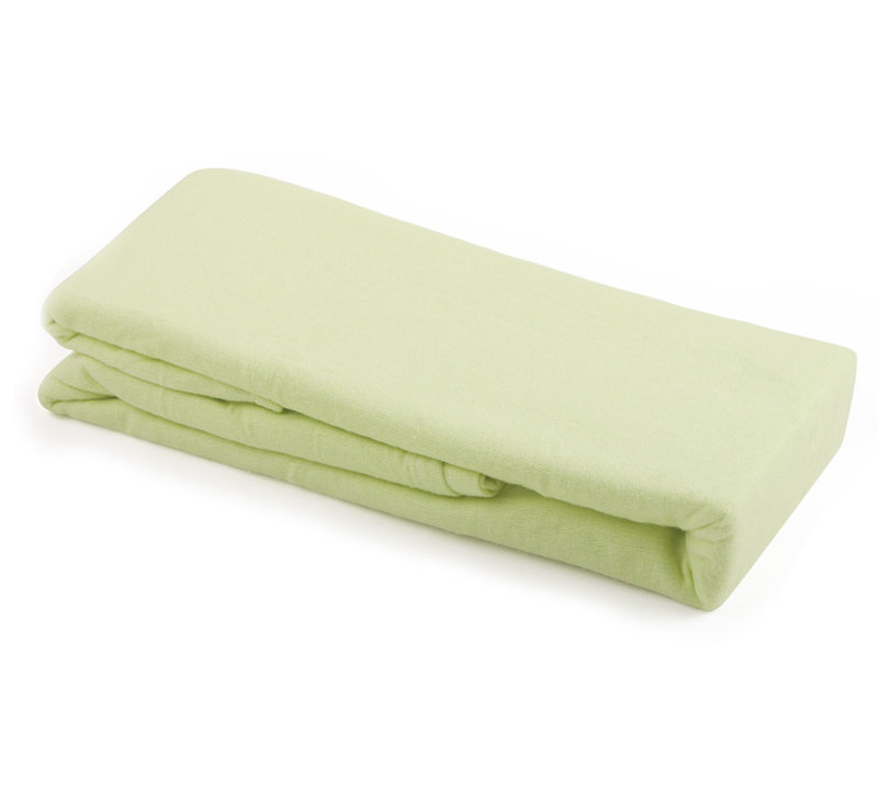 Ketron Flannelette Flat Cot Sheets, Lemon, 140cm W x 180cm L