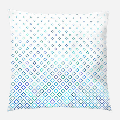 Coussin décoratif à motif carré