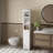 Tall Bathroom Storage Cabinet With Adjustable Shelves,Slim 1 Doors Freestanding Cabinet With Anti-Tip, Open Compartments, For Home, Small Spaces, Bathroom,Kitchen