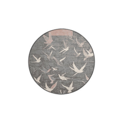 Tapis gris soyeux et moelleux