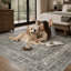 Tapis oriental délavé lavable antidérapant beige-131991268-131991270