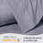 LuxClub 2 PC Light Grey Queen Performance Microfiber Solid Pillowcase Set-119874911-119874930