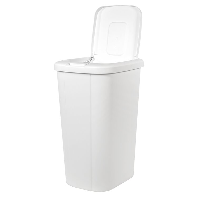 53-qt. Touch Lid Wastebasket [Set of 4] Color: White