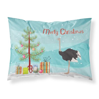 Common Ostrich Christmas Pillowcase -  East Urban Home, BA7AA640640E4BAB93FEE29CEECFD4EB