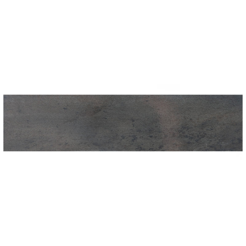 Capri 3" x 10" Porcelain Stone Look Subway Wall Floor Use Tile, Nero
