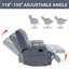 Fauteuil inclinable manuel avec chaise berçante et pivotante en tissu pour le salon-596155247