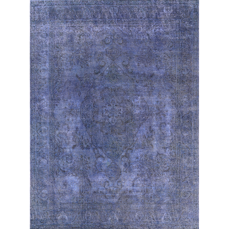 Tapis oriental bleu / gris Iddings, Rectangle 5 pi x 7 pi