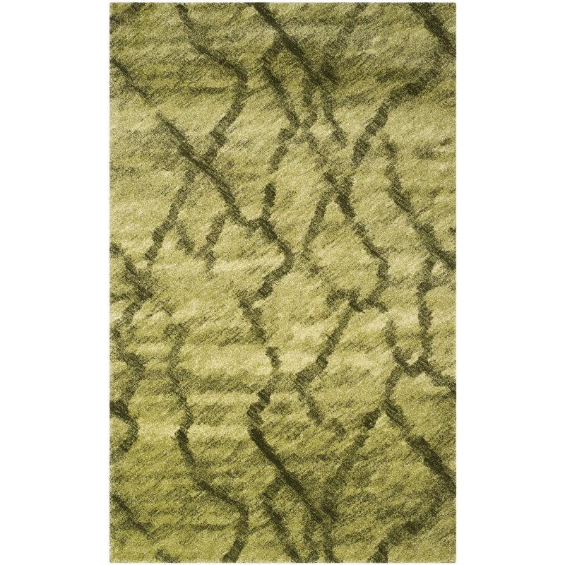 Tapis abstrait performance rétro, Rectangle 4 pi x 6 pi