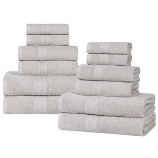 Hannu Eco-Friendly Sustainable Cotton 12 Piece Assorted Bathroom Towel Set